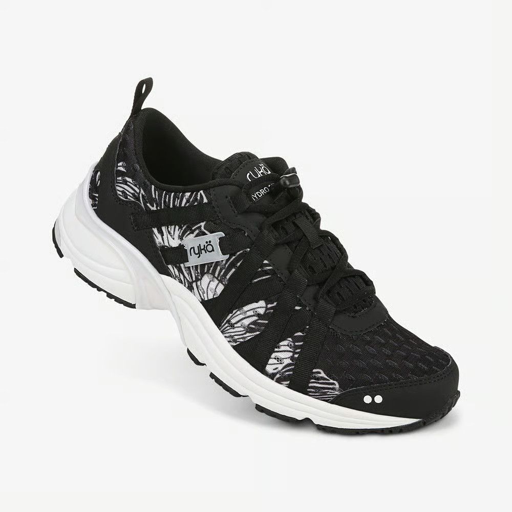 New Ryka Hydro Sport Water Training Shoe - Black/White  Women's Size 9.5